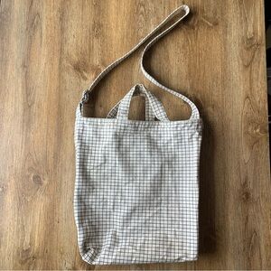 Baggu Canvas Checkered Tote Bag